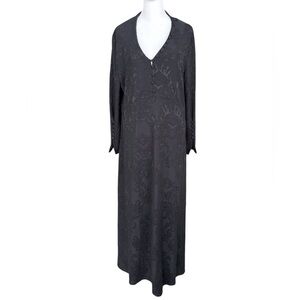 Soft Surroundings NWOT Gypset Jacquard Maxi Dress Style 2CC17 Black XL